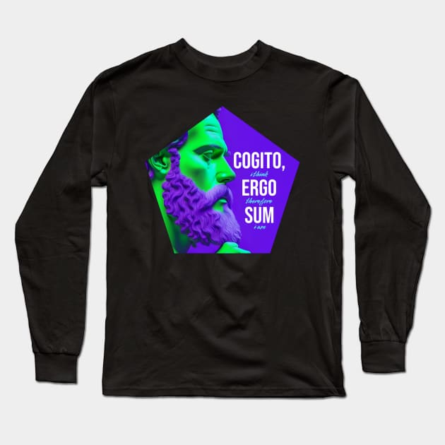 Cognito Ergo Sum Long Sleeve T-Shirt by Quo-table